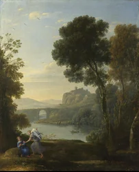Landschap met Hagar en de engel